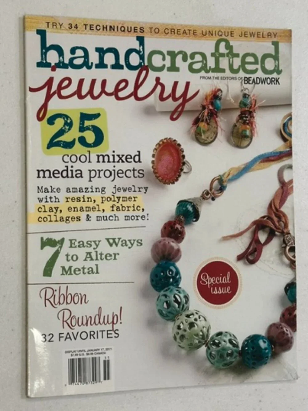 Set of TWO (2) Handcrafted Jewelry Magazine 2009, 2011